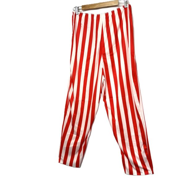 Pirate red white stripe Polyester  Pants Disguise NWOT - Picture 3 of 6
